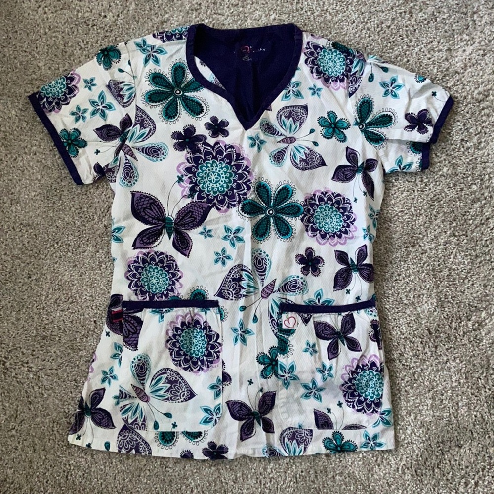 Adorable scrub top